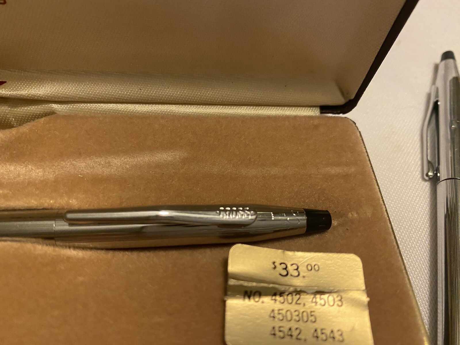 CROSS MECHANICAL PENCIL IN NICE BOX WITH OWNERS PAPER AND ORINGINAL PRICE TAG