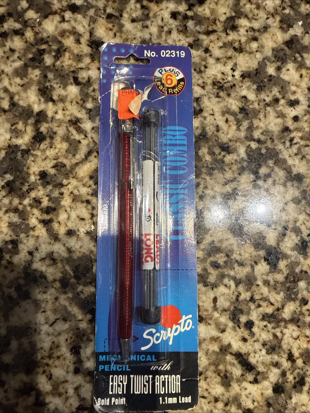 VTG 1993 Scripto Classic Combo Twist Mechanical Pencil 1.1 02319 W/Refill Red