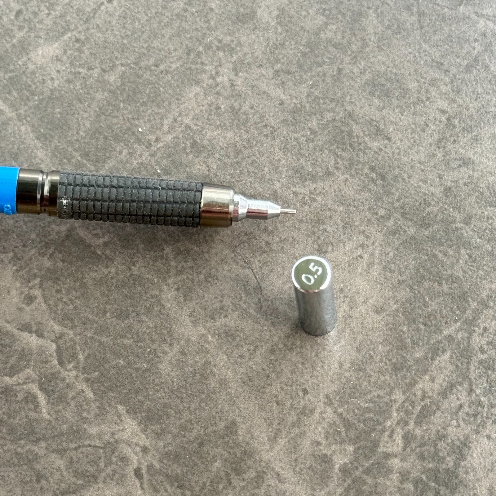 Niji Grip 500 Double Knock Mechanical Pencil Vintage Blue Japan – 0.5mm Lead