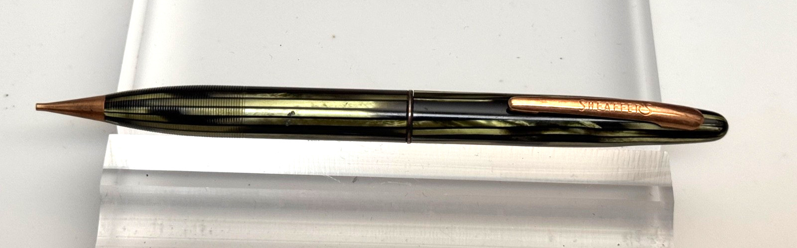 VINTAGE c1937 SHEAFFER BALANCE MECHANICAL PENCIL – MARINE GREEN