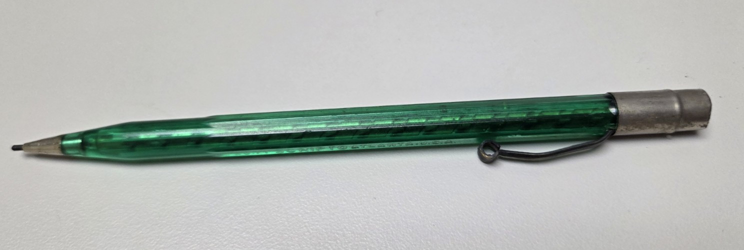 Vintage SCRIPTO Green Atlanta No. 71 Mechanical Pencil 1.18mm Lead Working USA