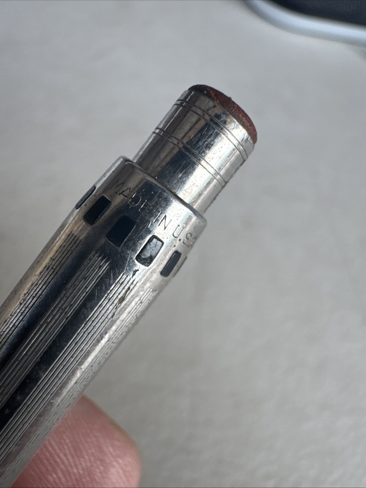 Vintage Genuine Eversharp Repeater Marble Mechanical Pencil Black Green 1.1mmUSA
