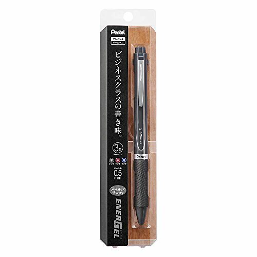 Pentel Multi-Color Gel Ballpoint Pen Energel Black/Red/Blue (XBLC35N) From Japan