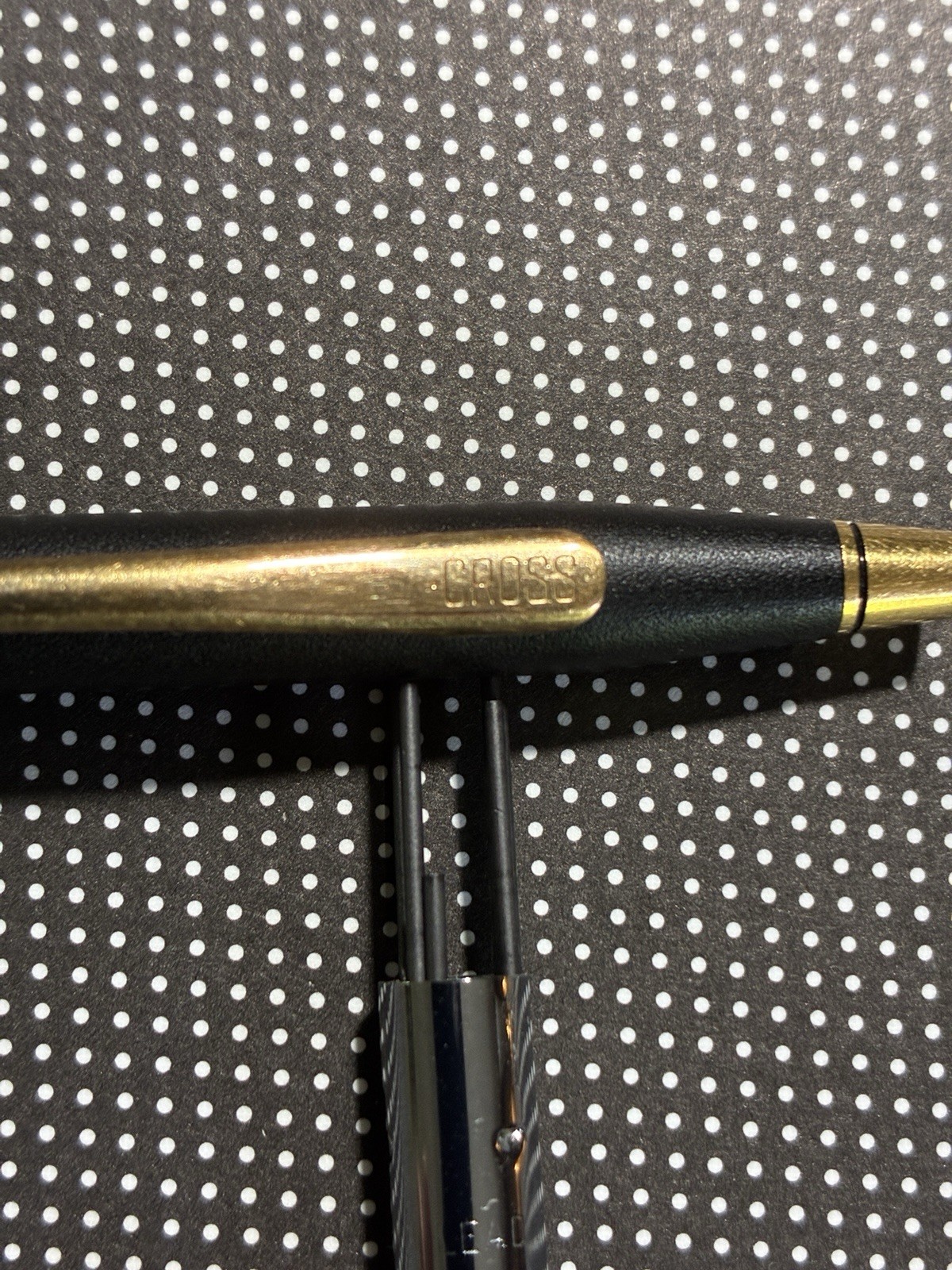 Vtg Cross Century Classic Twist Mechanical Pencil Matte Black & 23K Gold Plated