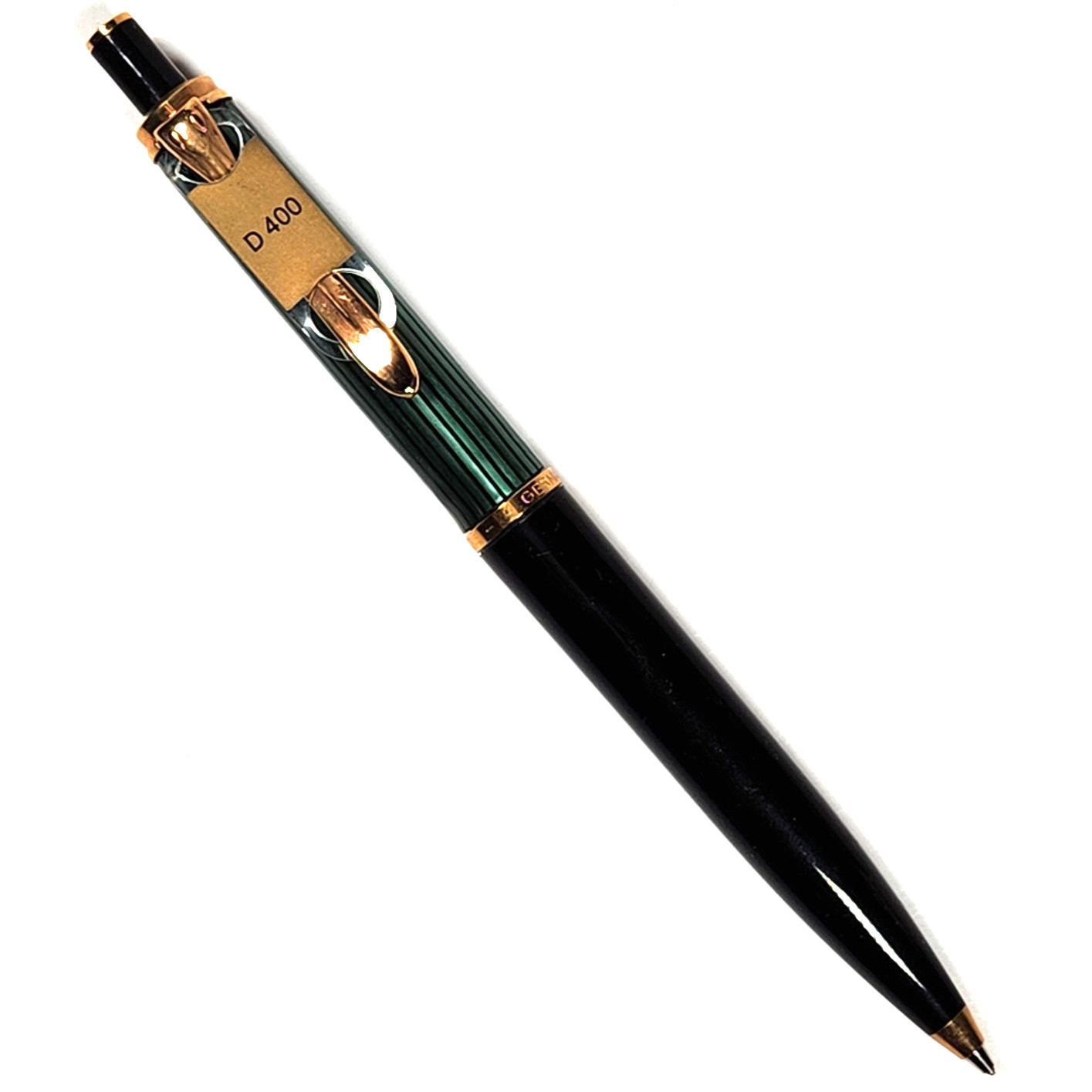 Pelikan Souveran D400 Germany Green & Black Mechanical Pencil 0.7 mm 24k GP NOS!