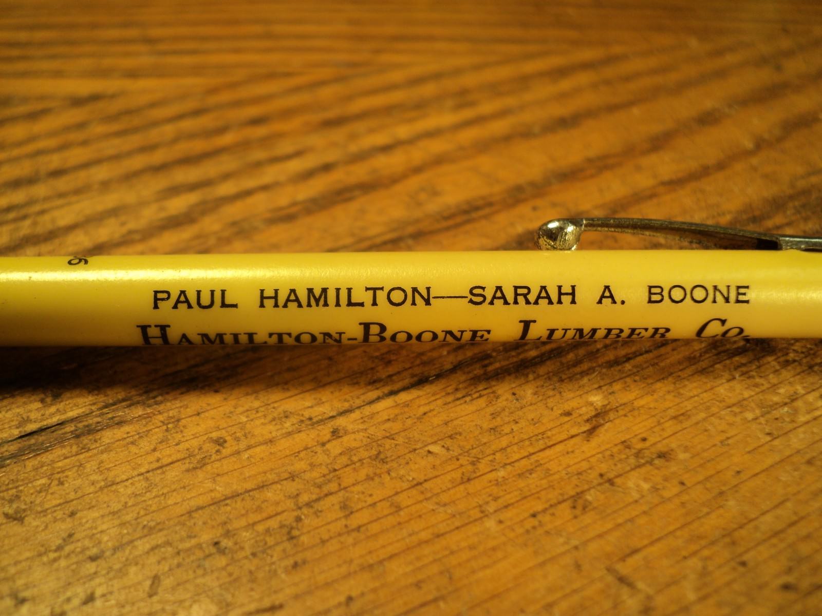 Vintage Mechanical Pencil Hamilton-Boone Lumber High Point NC Sample No. 486