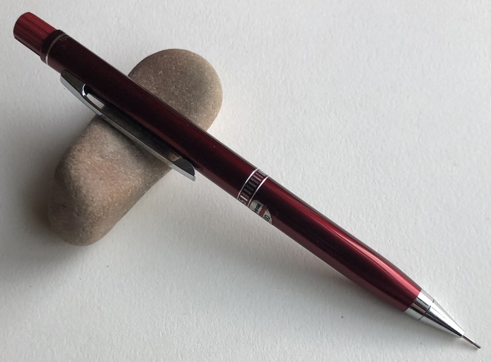 Vintage TOMBOW 500 M22 Mechanical Pencil .5mm Lead Sticker NOS Red Metal Japan
