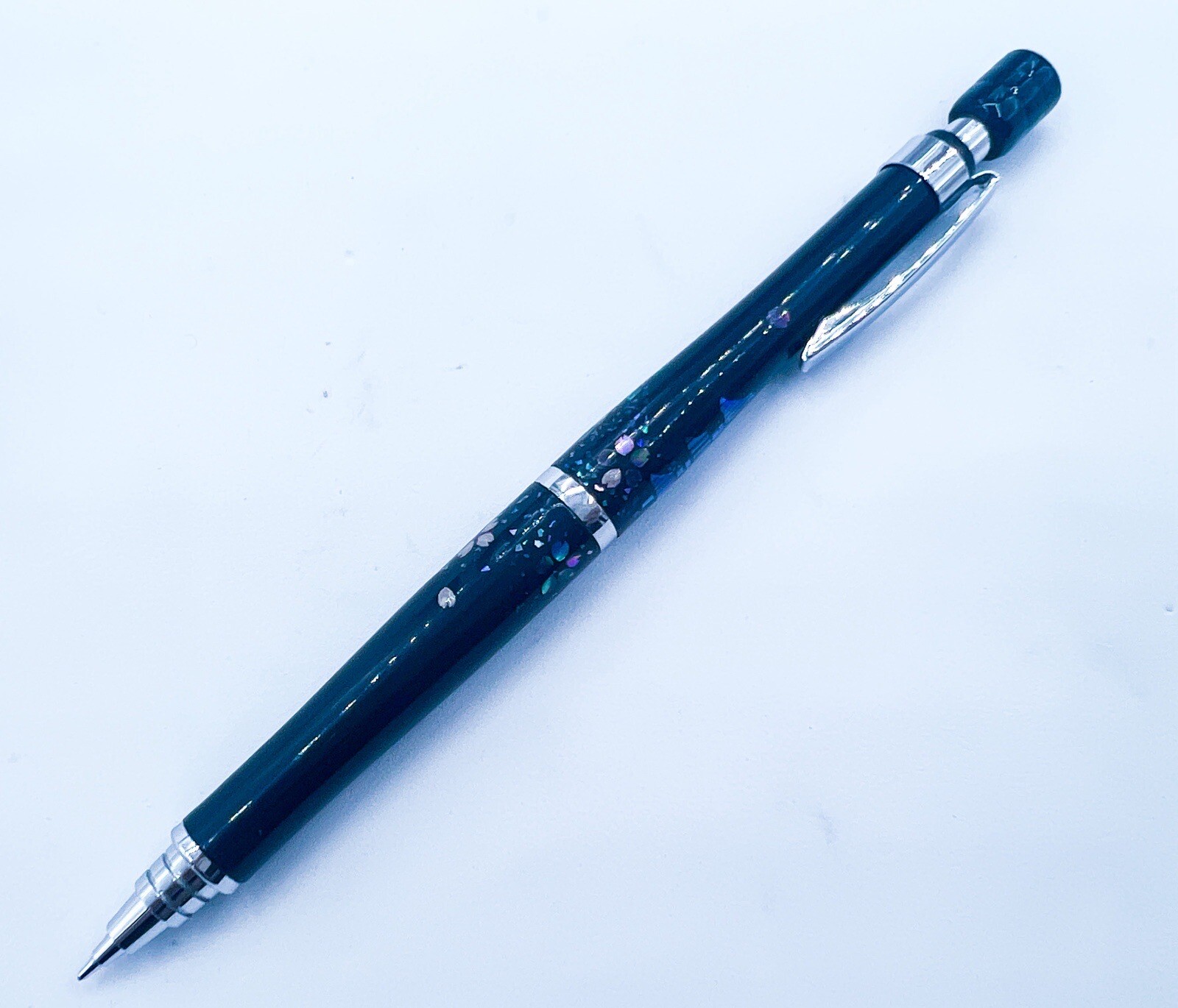 NOS Pilot Hand made Raden Mother Of Pearl Inlay Mechanical Pencil AUTOMATIC LEAD
