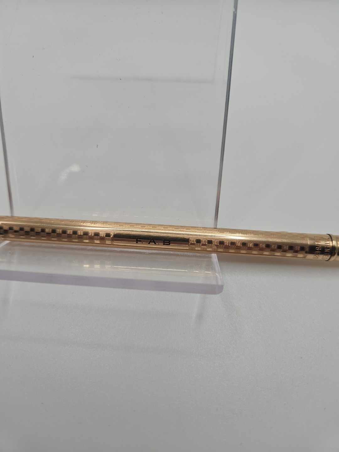 Vintage Conklin 10k Rolled Gold Mechanical Pencil Patent 1920