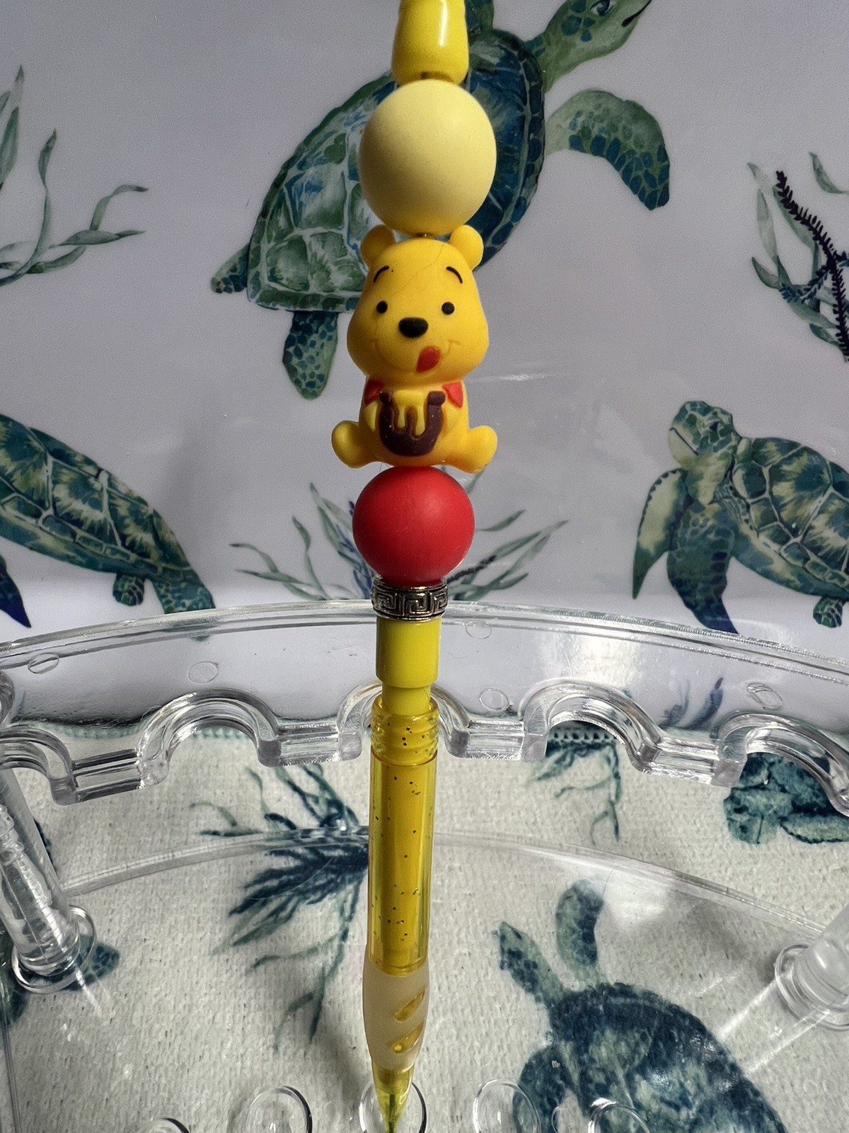 Custom Bead Mechanical Pencils Lot Of 5 Winnie the Pooh