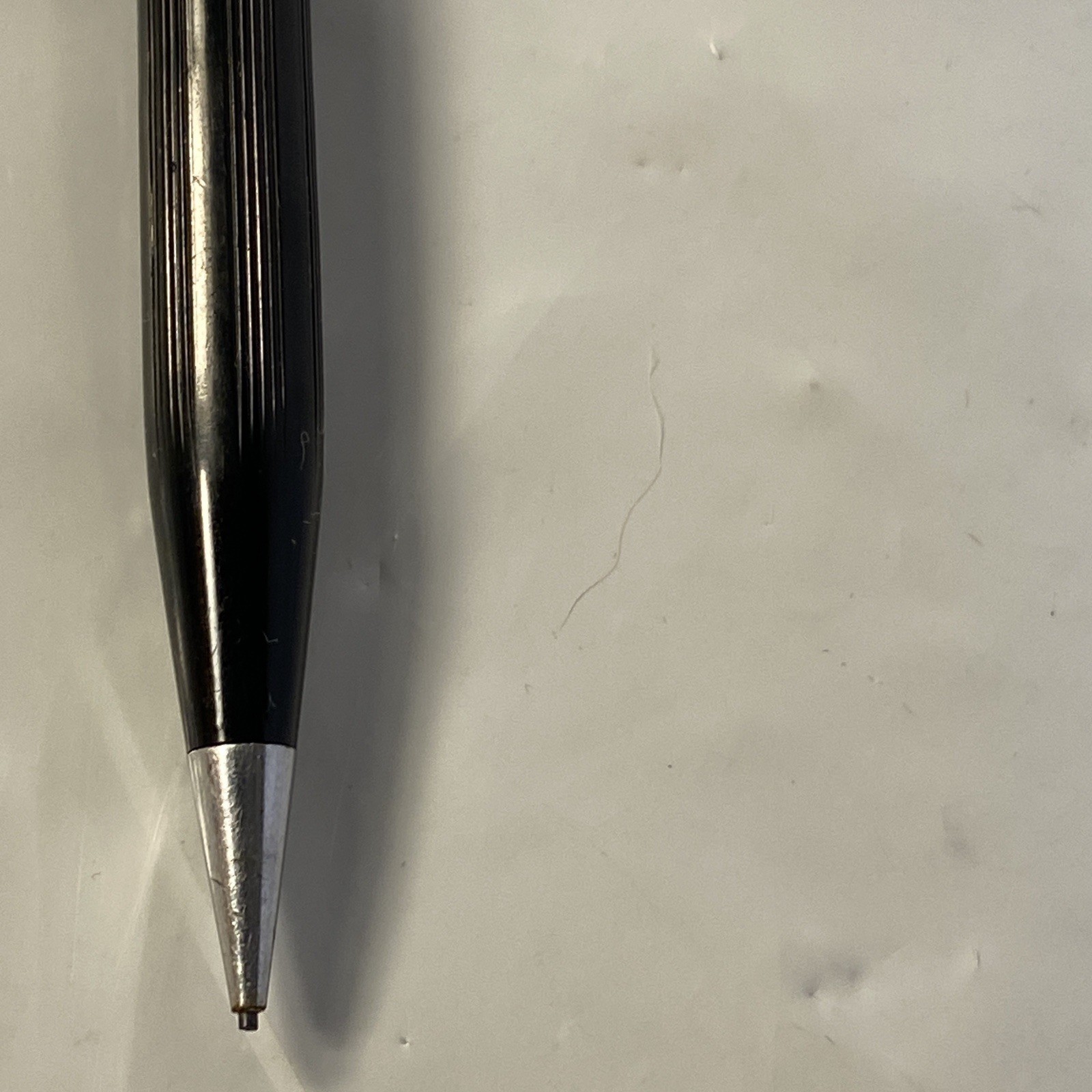 Dixon Rite-Rite Mechanical Pencil Vintage Black And Chrome 5 3/8”