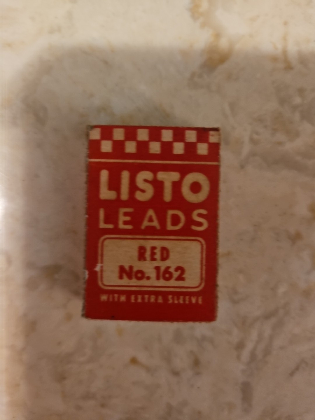 Vintage Listo Leads Red No. 162 Alameda CA USA