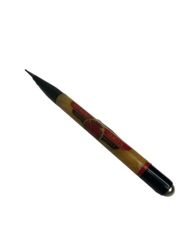 Antique Art Deco bakelite butterscotch multi color mechanical Advertising Pencil