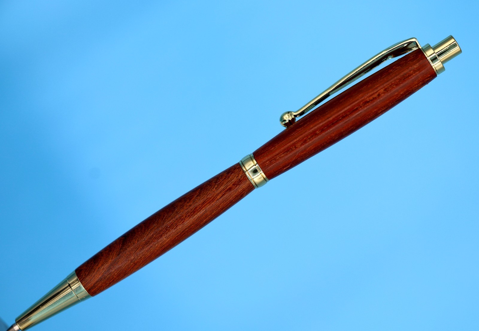 Luxury Rosewood Mechanical Pencil Gold Finish 0.7mm + Extra Lead/Erasers Gift