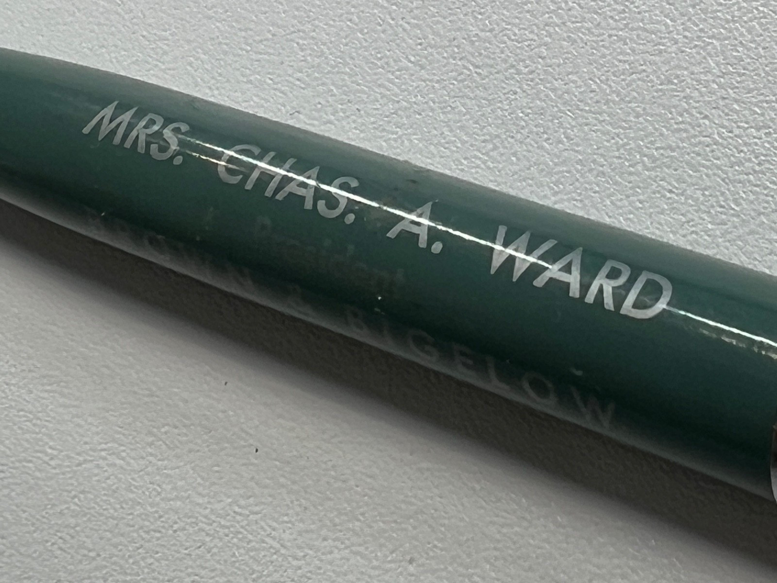 RARE VINTAGE REDIPOINT Mechanical PENCIL, Mrs Chas Ward-President, Brown&Bigelow