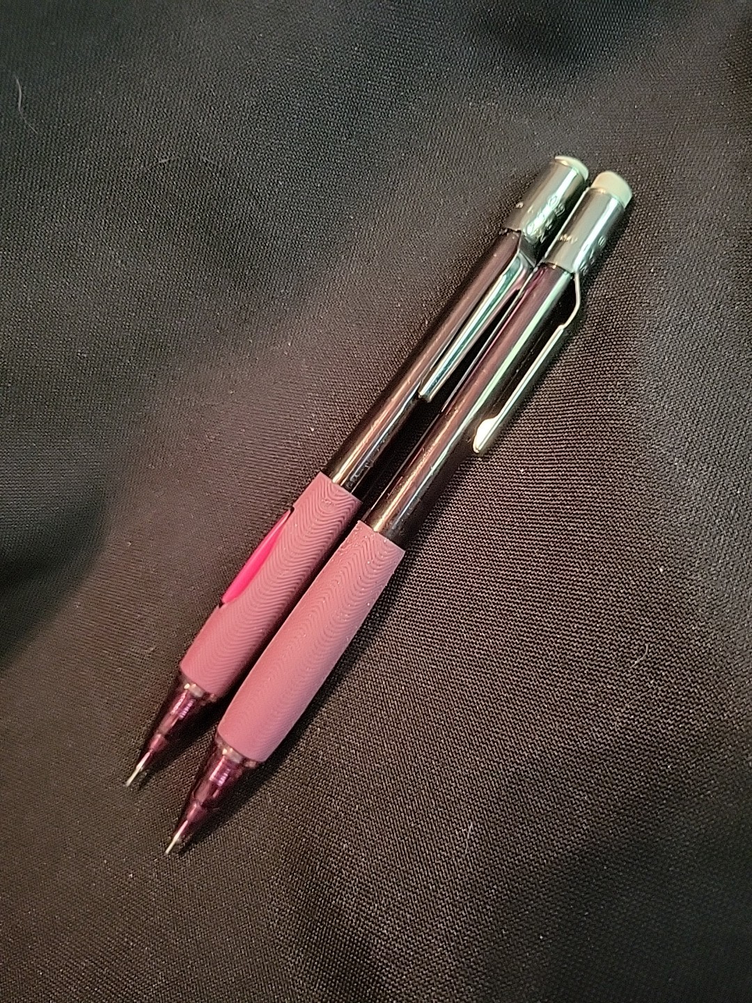 VINTAGE PENTEL Quicker Clicker PD349 0.9mm Mechanical Pencil Lot Of 2