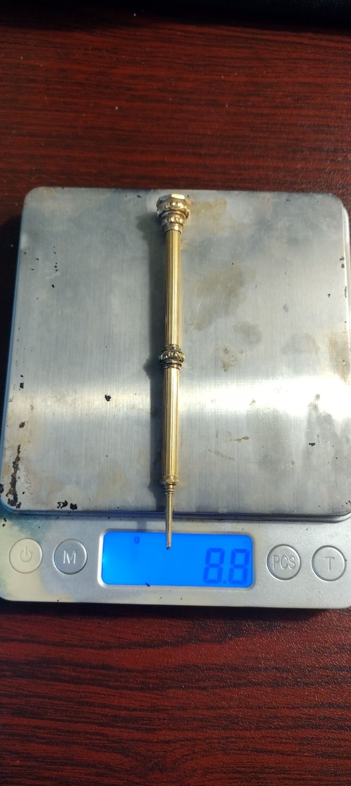 65.4 grams 14k gold Hand-engraved antique used mechanical pencil