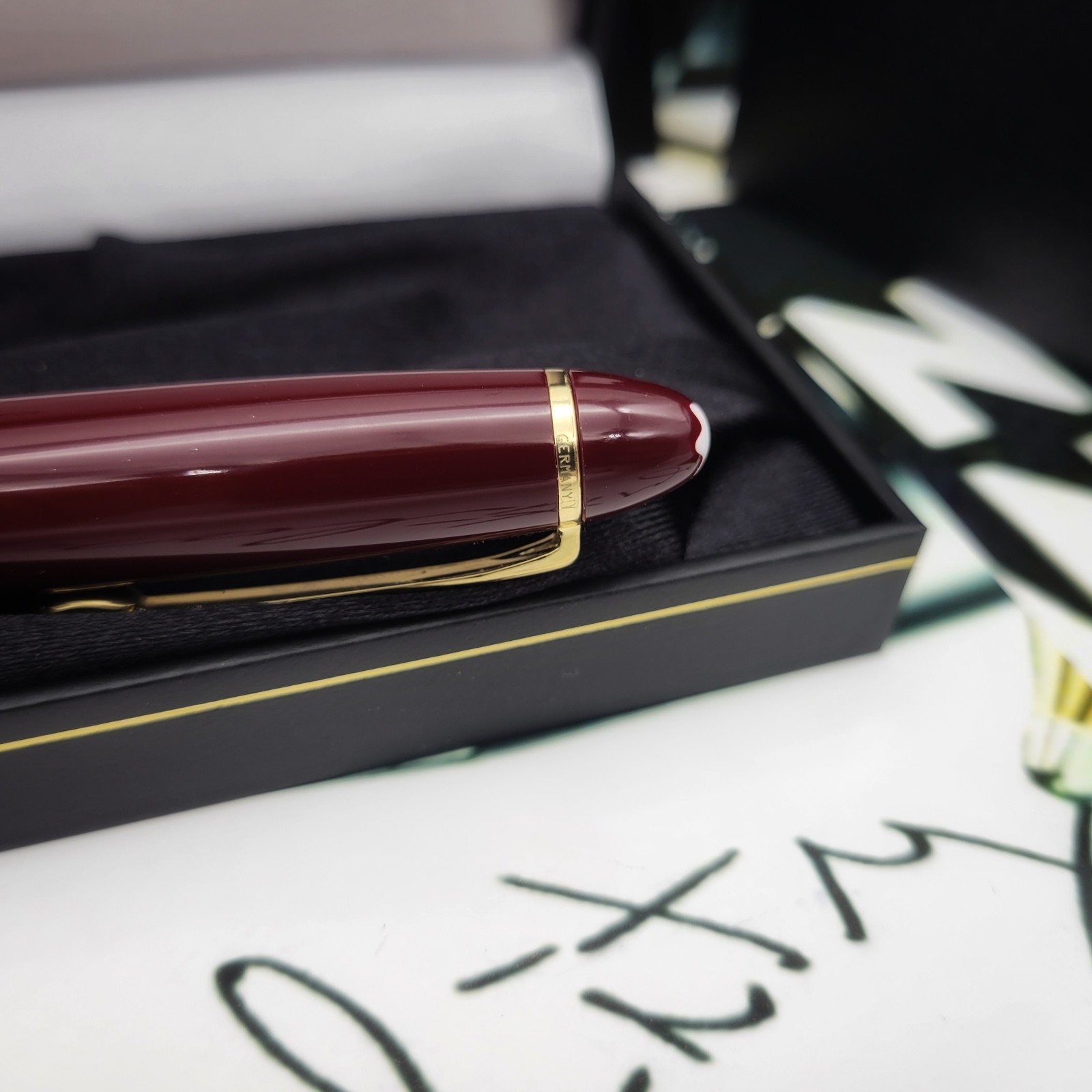 MONTBLANC Meisterstuck 167R LeGrand Burgundy / Red 0.9 mm Mechanical Pencil NEW!