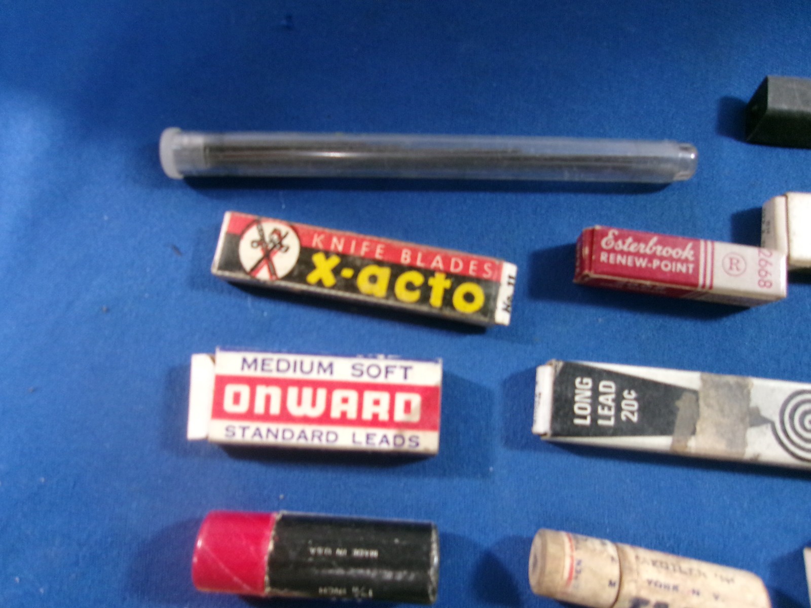 Various Lot of 20 Vintage Mechanical Pencil Lead In Original Containers