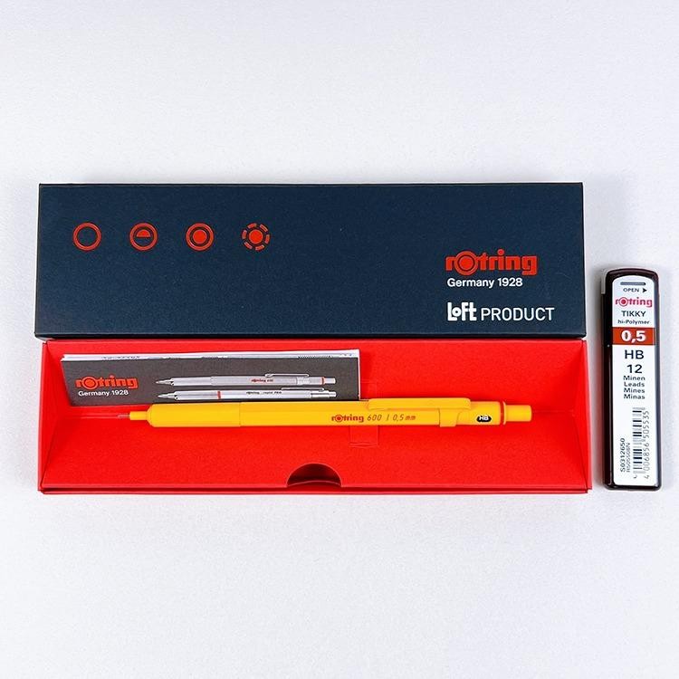 Rotring 600 Loft Limited Color Yellow Mechanical Pencil 0.5 mm With Box New