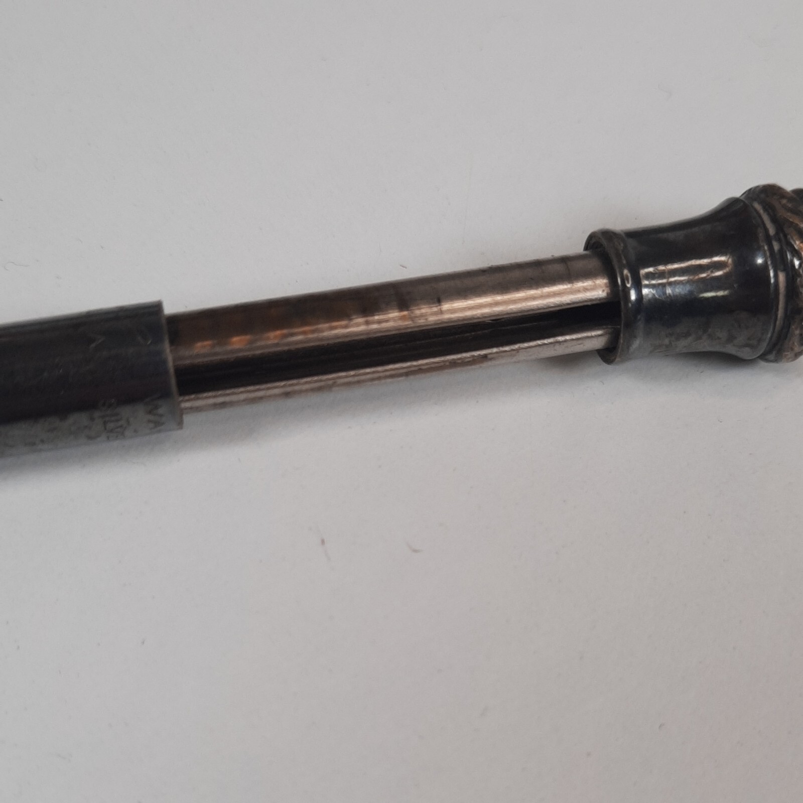 Vintage Wahl Eversharp ring top miniature mechanical pencil pendant Silver Plate