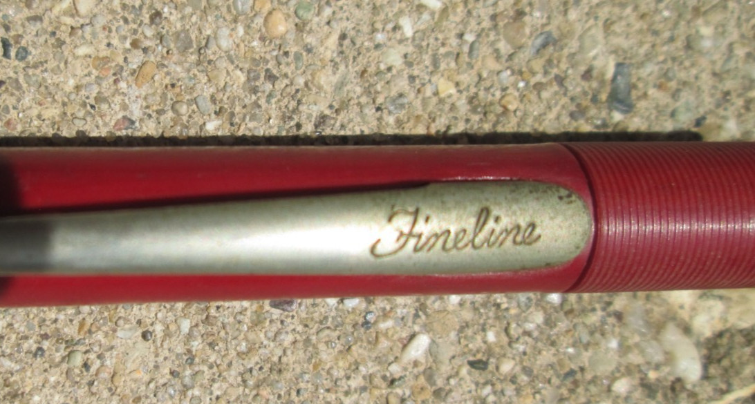 Fineline Brand Burgundy Dark Red Mechanical Pencil Vintage As-Is