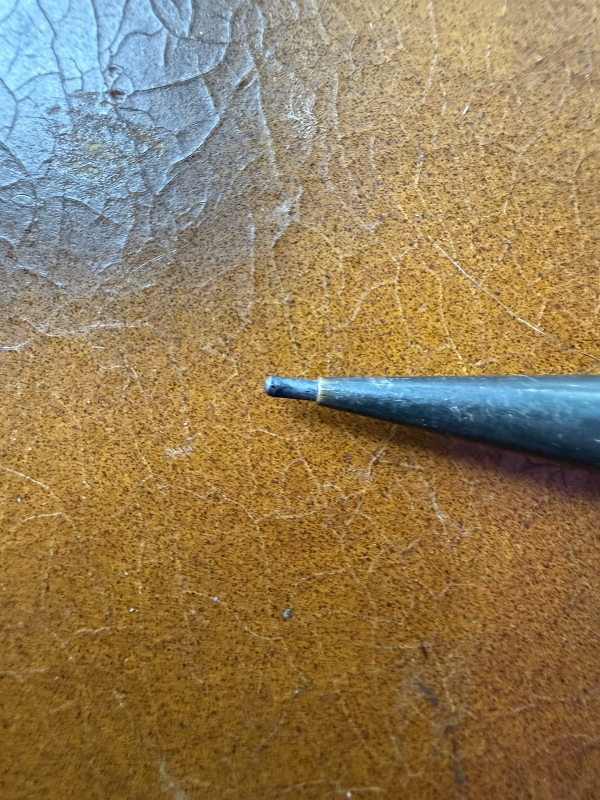 Antique 1920s Superite Silver Filled Ring Top Mechanical Pencil Pendant DeWitt