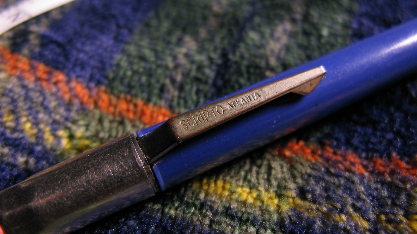 Vintage Advertising Mechanical Pencil Blue 1.18mm Working Eraser and Lead