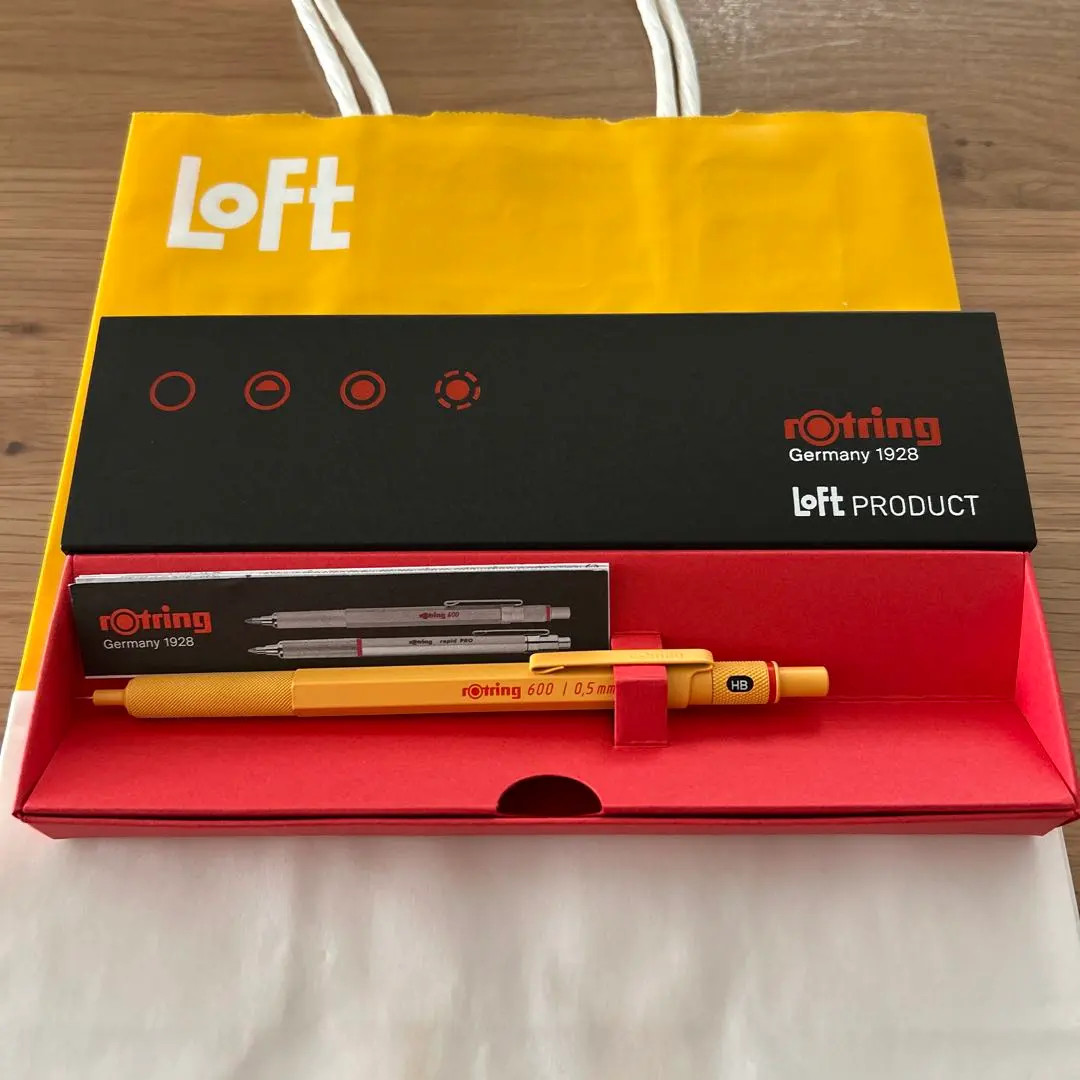 Rotring 600 Loft Limited Color Yellow Mechanical Pencil 0.5 mm With Box New JPN