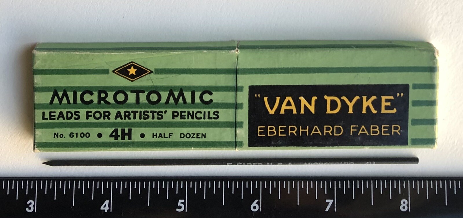 Vintage Eberhard Faber Van Dyke Microtomic 4H 2mm Mechanical Artist Pencil Lead