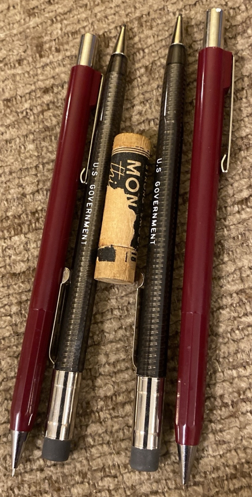 Skillcraft Mechanical Pencils Lot of 4 Vintage 0.5 mm SKILLCRAFT 2 Gray 2 Maroon
