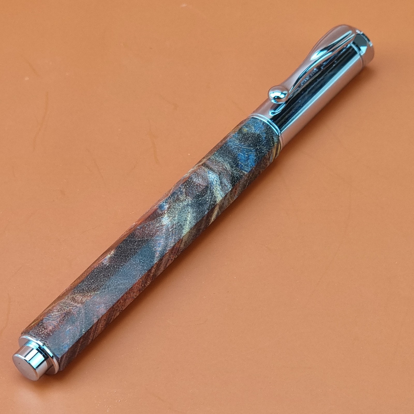Hand Crafted Water based Ballpointpen with Octagonal Wood Barrel