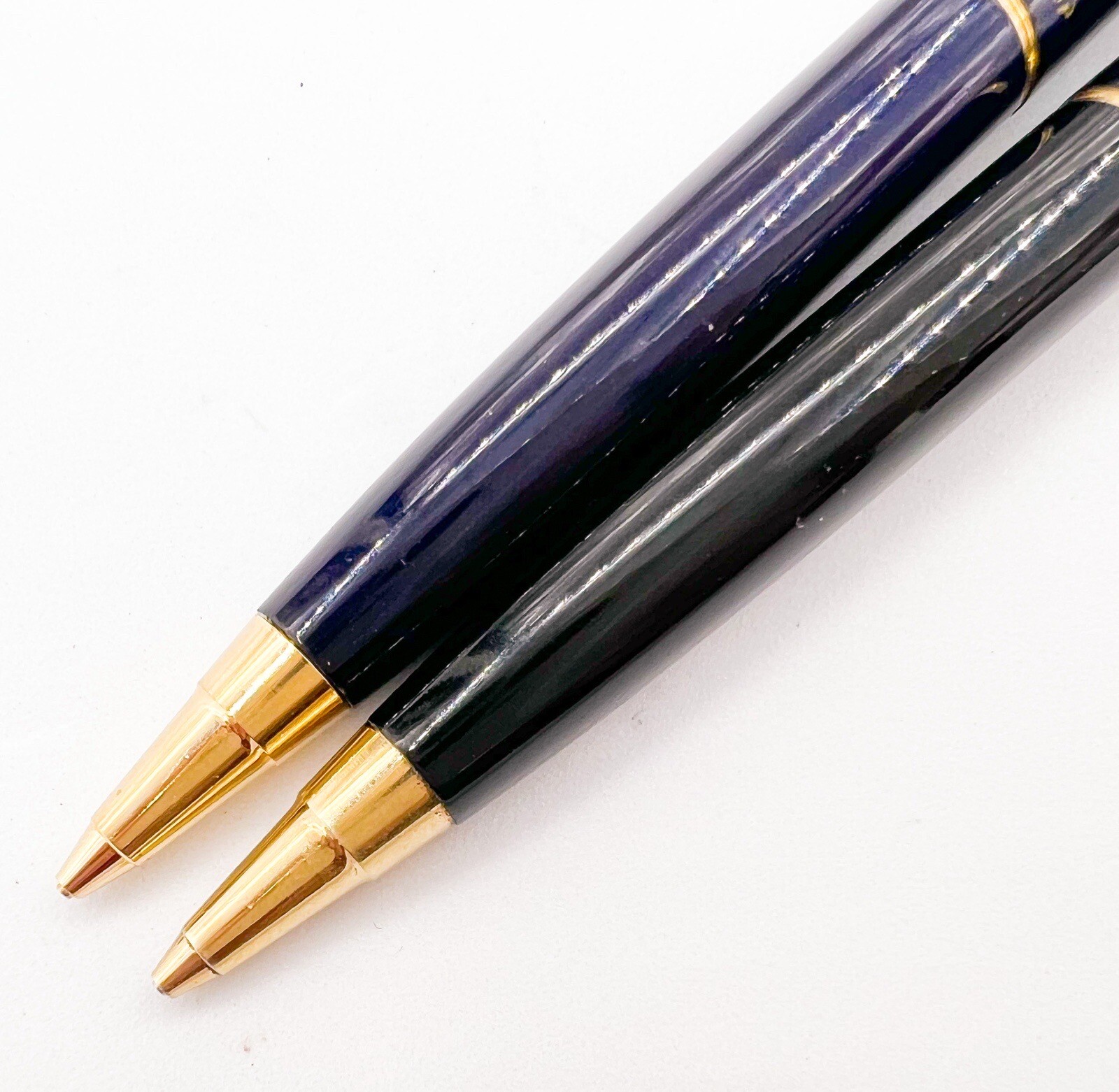 Sailor 2pcs Full Metal Mechanical Pencil Sliding Sleeve Dark Blue & Black