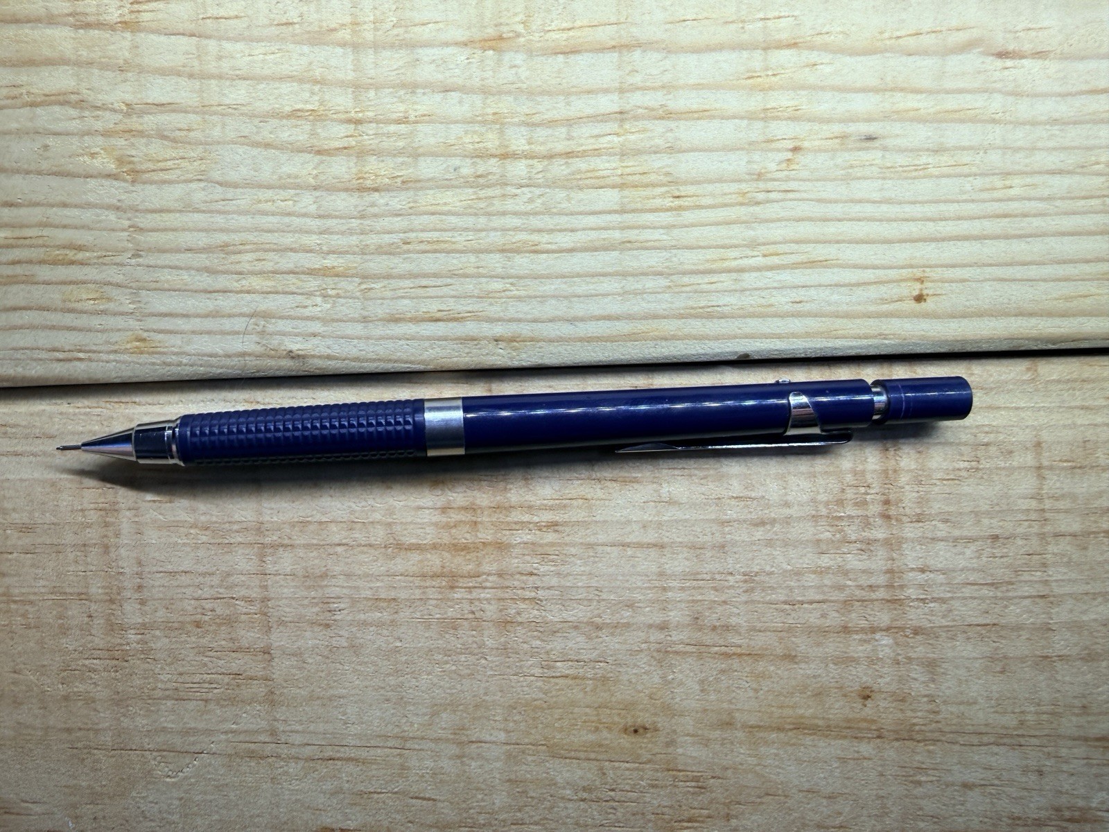 Vintage Pilot H-583 0.3mm Mechanical Drafting Pencil Japan Blue W/ Lead & Eraser