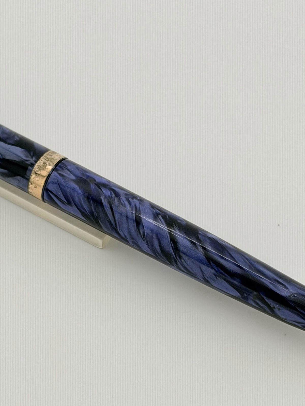 Vintage PARKETTE Made By Parker Mechanical Pencil Marble Blue Super Rare