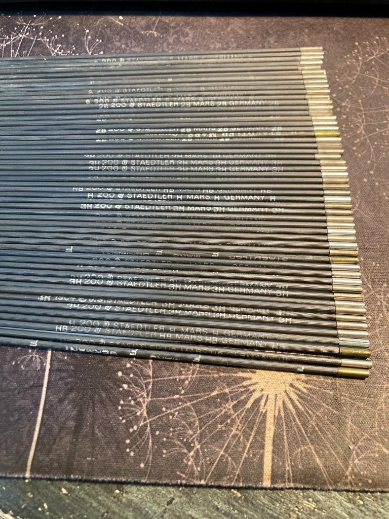 Staedtler Mars Mechanical Pencil Lead Refills Lot Of 50 Pieces Assorted Germany