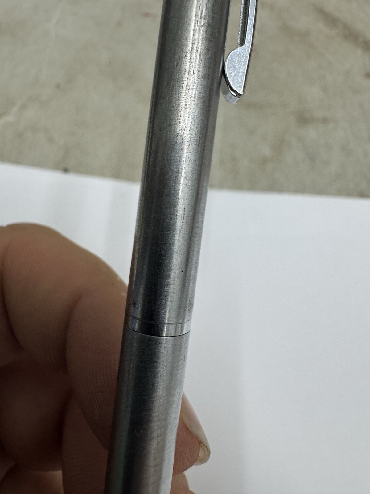 Vintage SHEAFFER White DOT Chrome Twist Mechanical Pencil 0.9mm