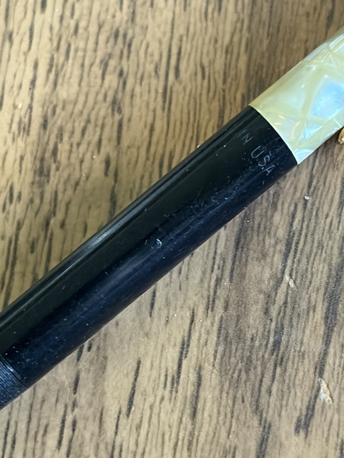 Vintage Pair Mechanical Pencil Sheaffer’s Black Gold and Silver MOP