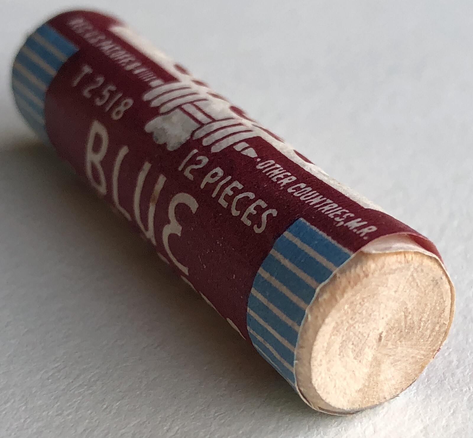 Vintage EAGLE Mechnical Pencil Lead BLUE 1.18mm NOS Wood Tube 12pk USA