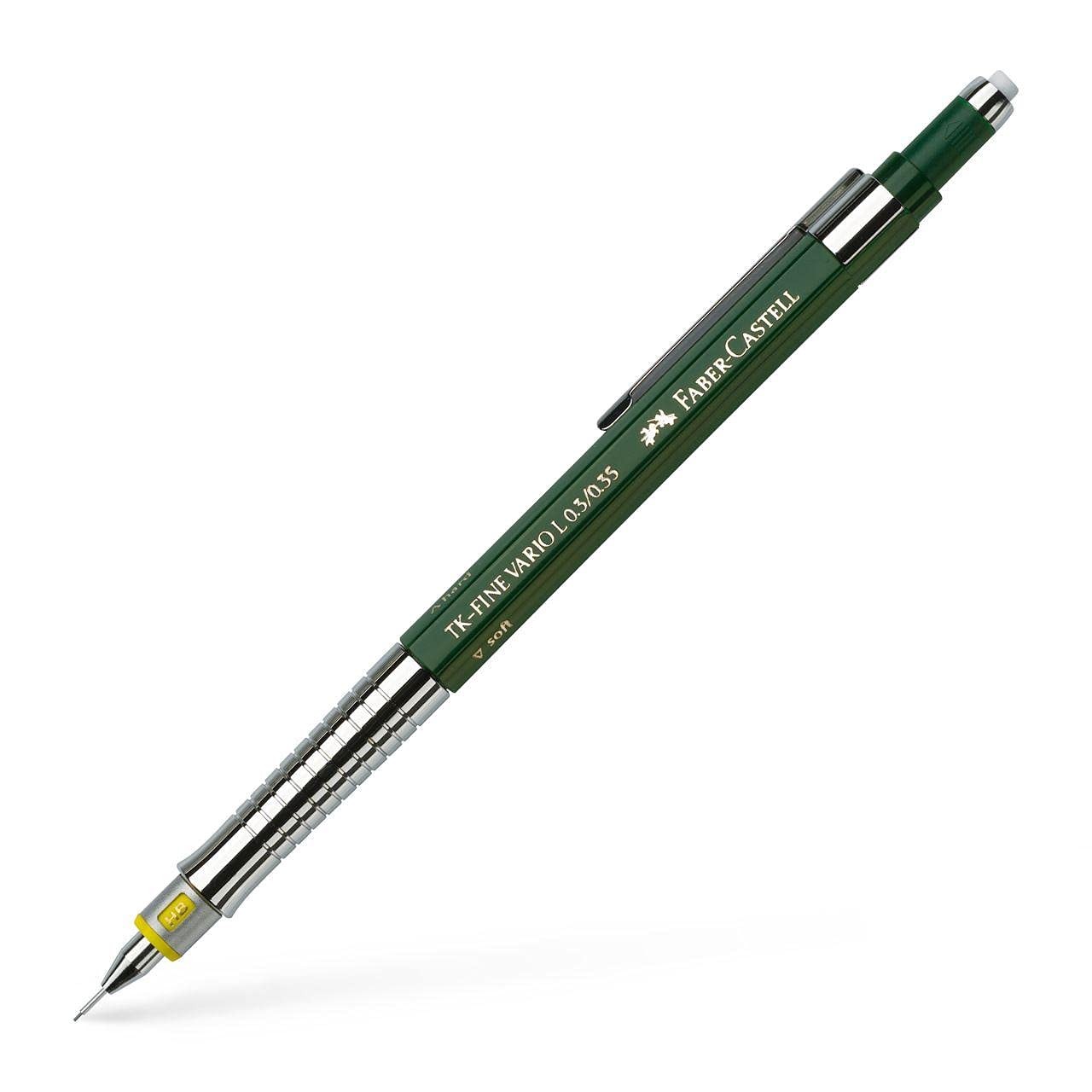 Faber Castell Mechanical Pencil, TK Fine Vario, 1 Count (Pack of 1), ブラック