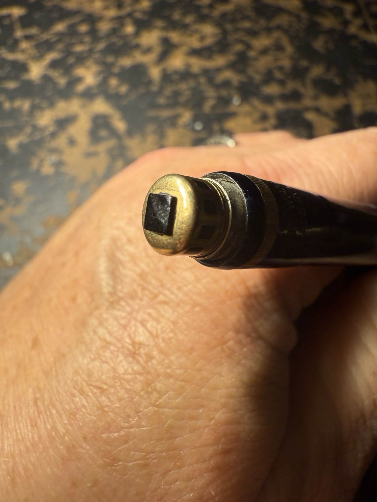 vintage wahl eversharp push Top Gold Blue Black Pearl Mechanical pencil READ
