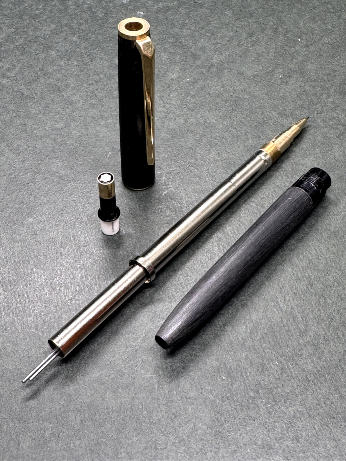 MONTBLANC No.250 Pix Matt-Black Vintage 0.9mm Pusher-Knock Mechanical Pencil