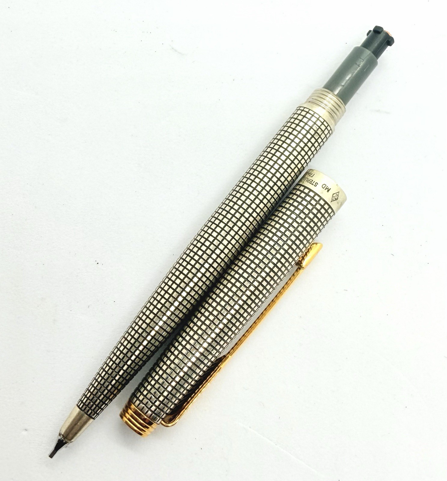 Parker 75 France Sterling Silver 925 Mechanical Pencil 0.5mm 0.5 Functional