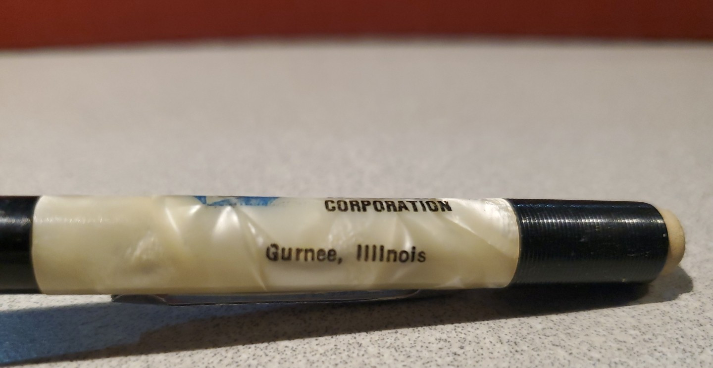 Vintage Hoerner Waldorf Corp- Sheaffer Mechanical Pencil black body Gurnee IL