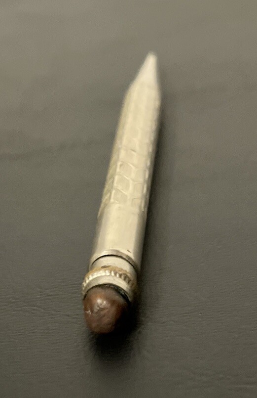 Beautiful Vintage Silver Gold Filled Mechanical Pencil -Twist Top Eraser-3-7/8”L