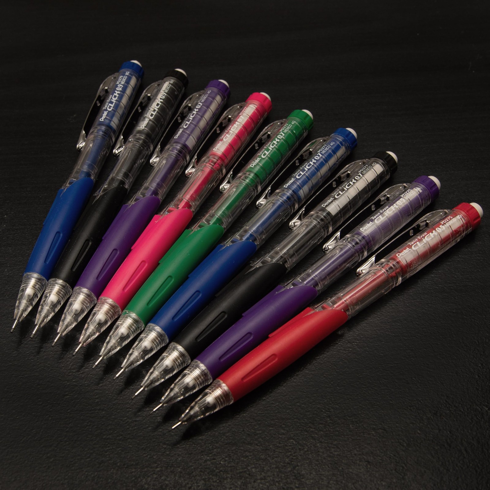 Pentel Twist-Erase Click Mechanical Pencil, (0.9mm), 0.9mm, Black and Red