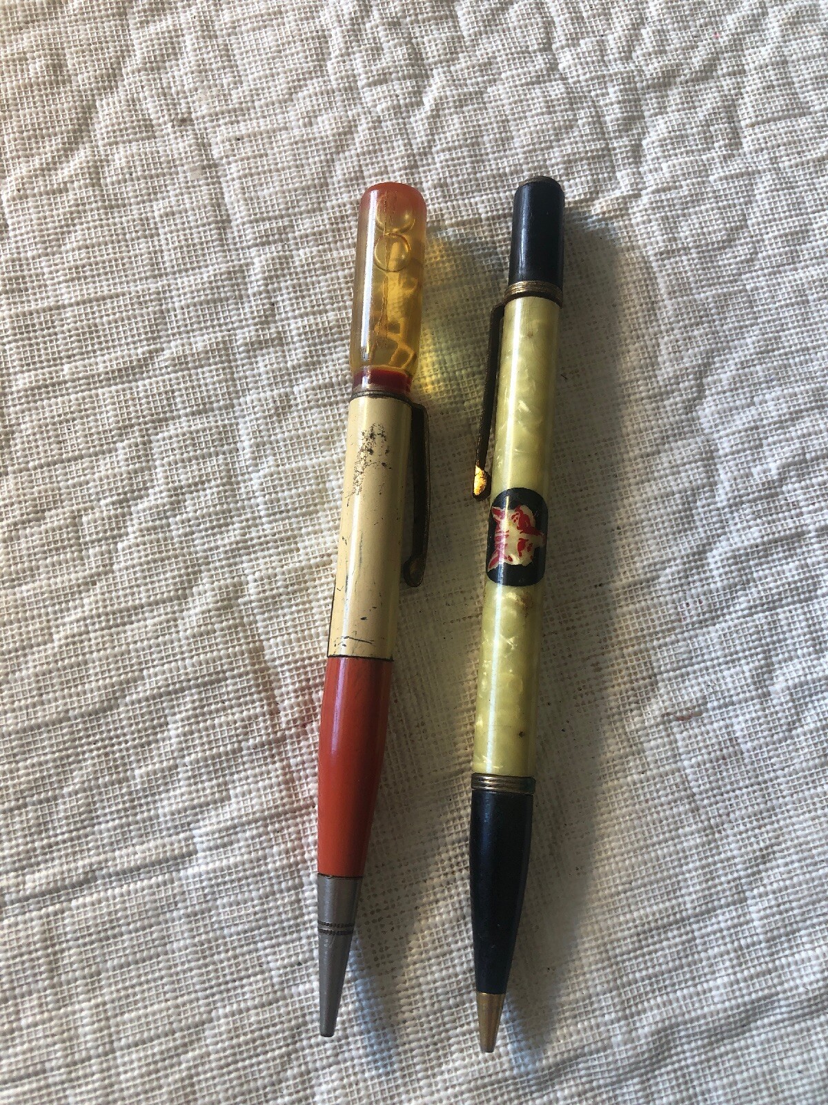 Vintage (2) Mechanical Pencils for Repair or Parts Mr. Peanut $ Fox