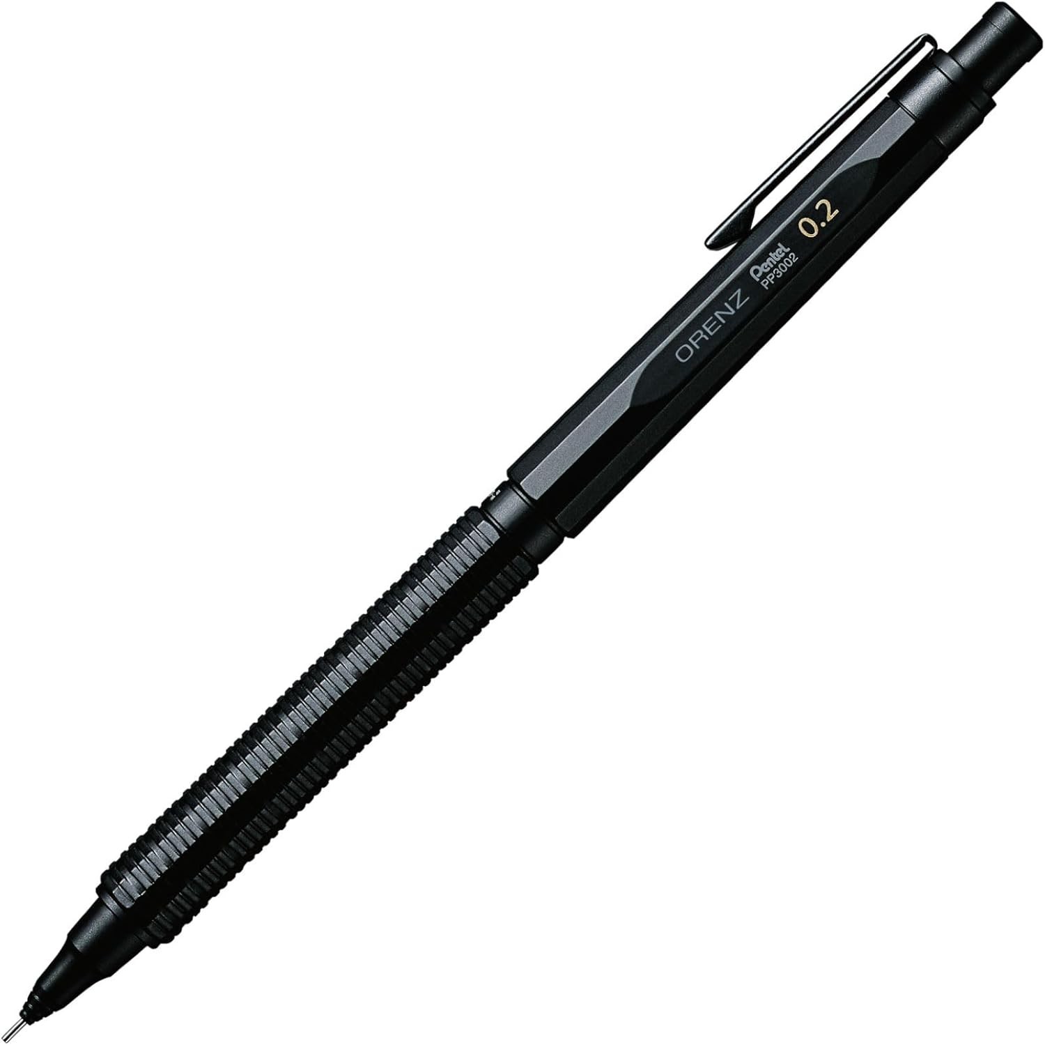 Pentel Orenz Nero 0.2mm Mechanical Pencil PP3002-A Ultra-Fine Matte Black Body