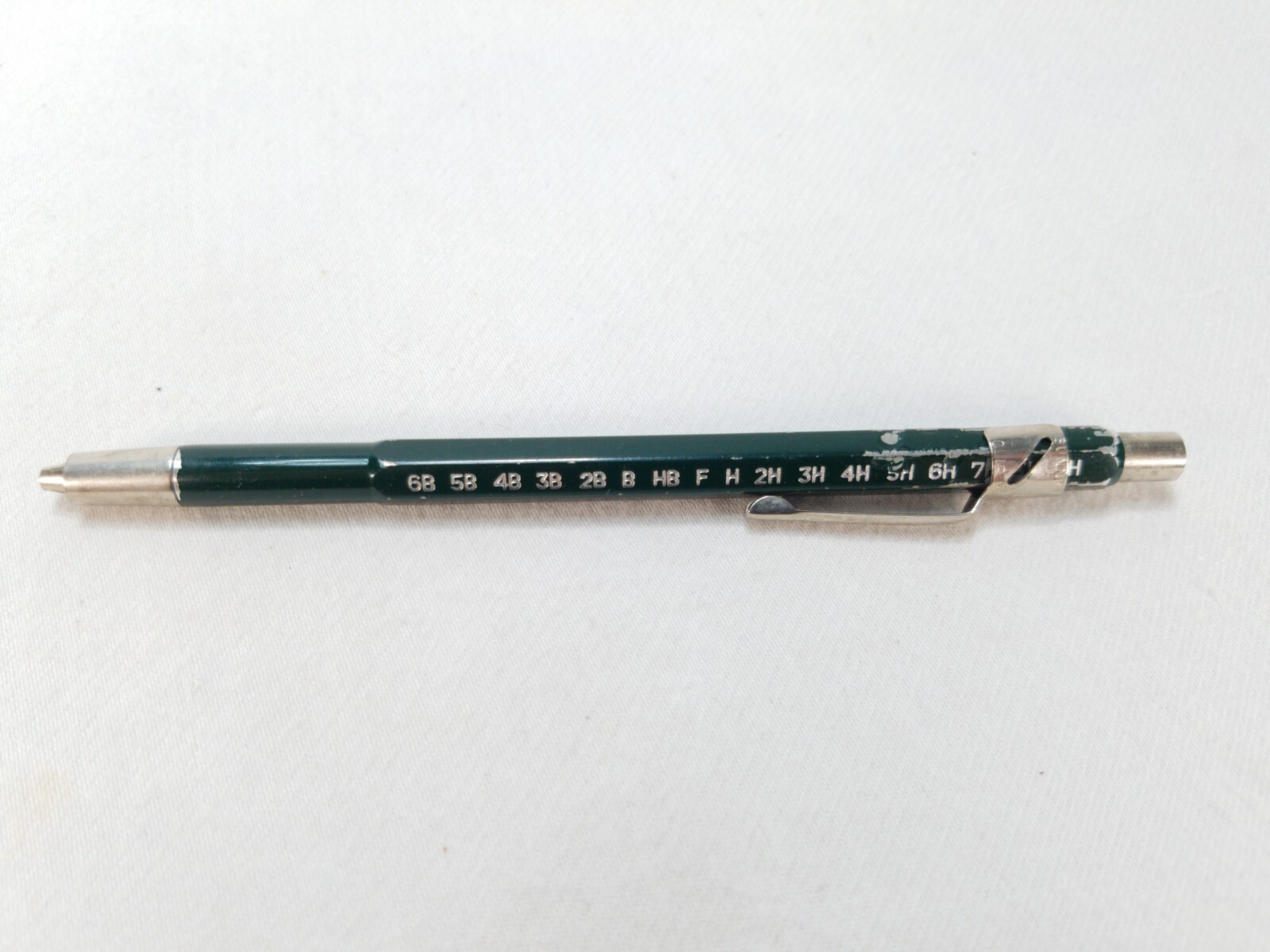 Vintage Venus Drafting Drawing Pencil with Micropoint Clip Green Body