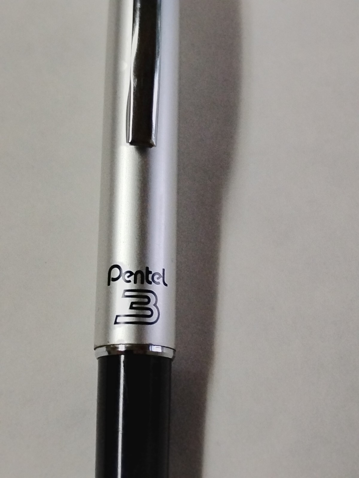 VTG Pentel 3 Mechanical Pencil 0.3mm Black Silver Made Japan #95